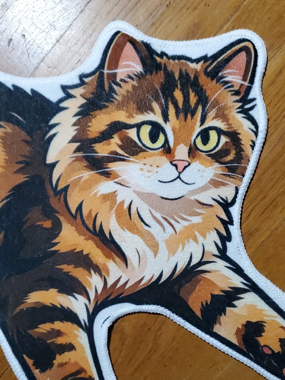 Decorative Cat Mat - Orange & Black Calico Design - Picture 4 of 10